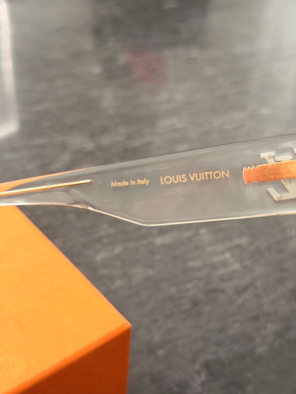 Louis Vuitton Clear Crystal-Accent cyclone Sunglasses - Picture 6 of 8